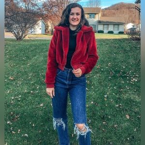 Vintage high waisted straight leg jeans